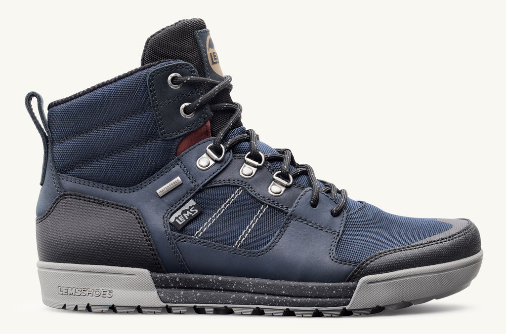 Lems Boots Waterproof Men's Outlander Blue Grey | KLQ4380KW