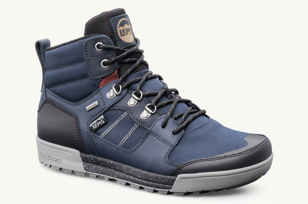 Lems Boots Waterproof Men's Outlander Blue Grey | KLQ4380KW