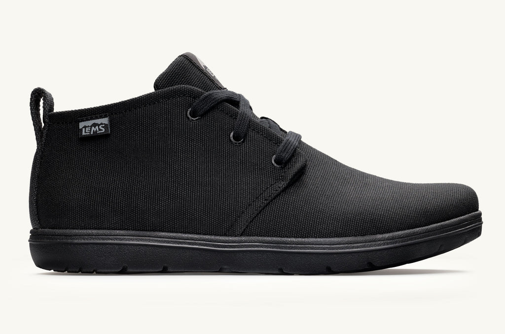 Lems Canvas Boots Women's Chukka Black | GNW49OK