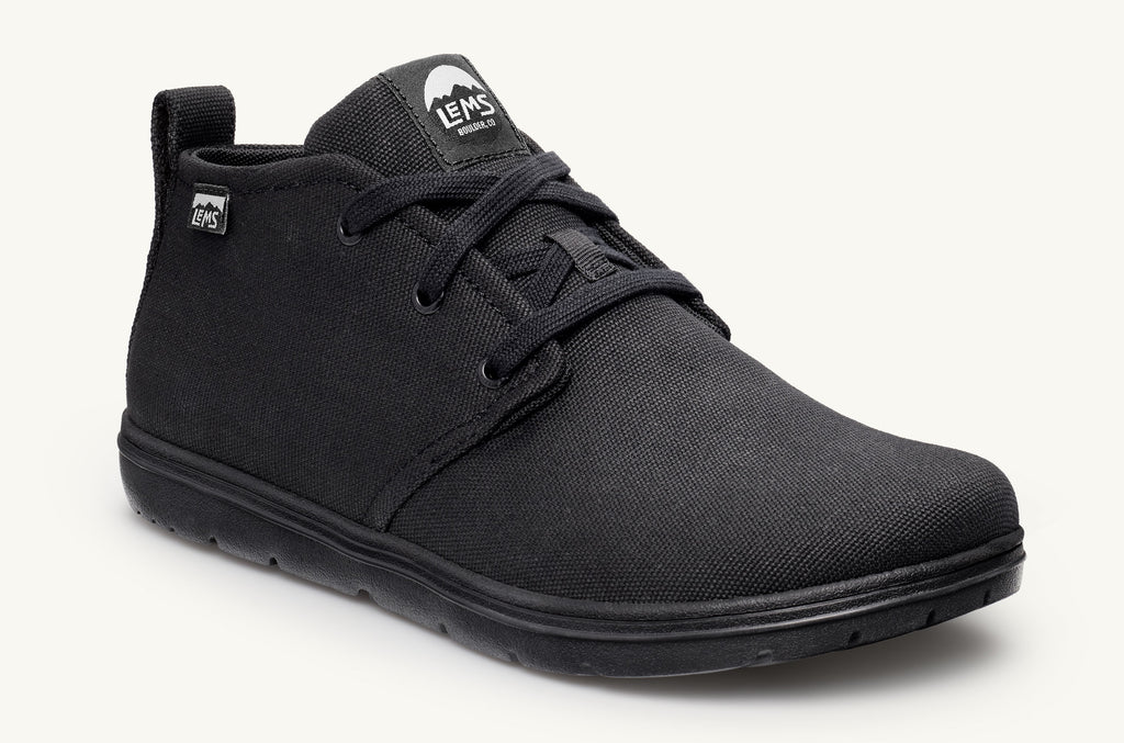 Lems Canvas Boots Women's Chukka Black | GNW49OK