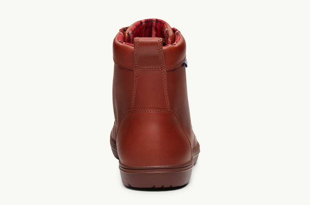 Lems Leather Boots Women's Boulder Deep Red | YZJ245RH