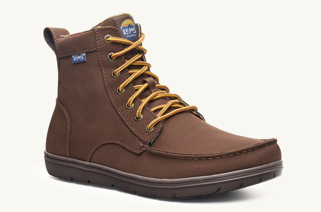 Lems Nylon Boots Men's Boulder Dark Brown | ZMI339XM