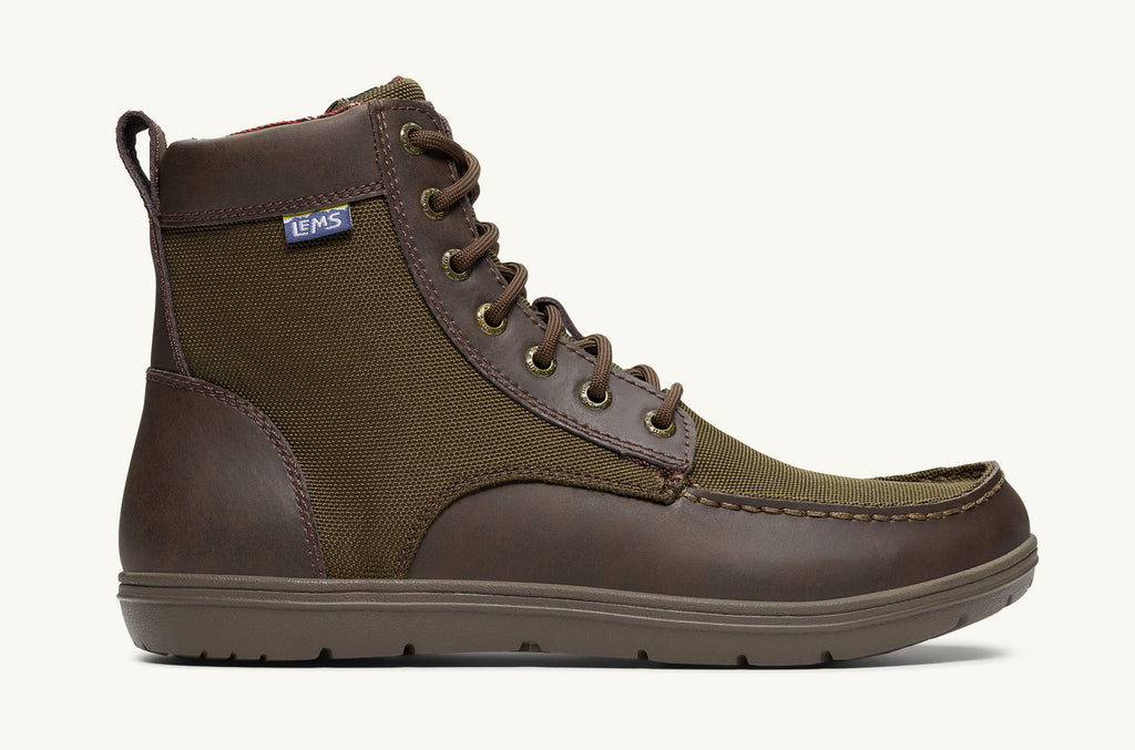 Lems Nylon Boots Men's Boulder Olive | AVM2271GQ