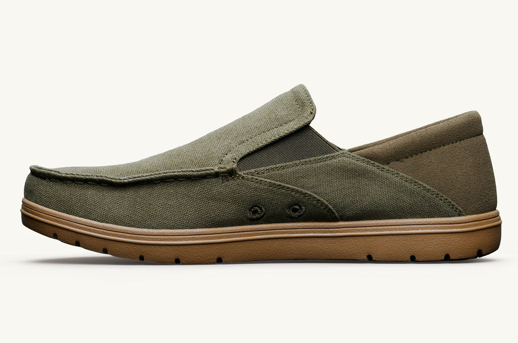 Lems Slip On Shoes Men's Drifter Olive | JQB6855AE