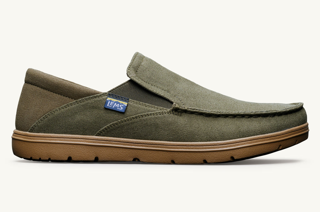 Lems Slip On Shoes Men's Drifter Olive | JQB6855AE