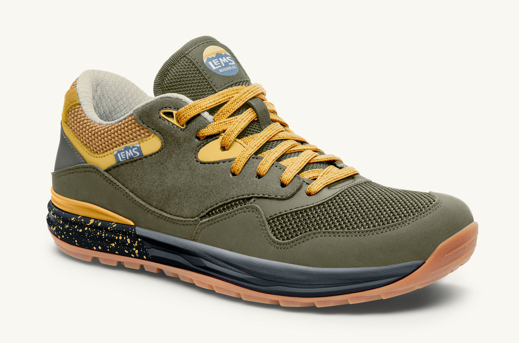 Lems Sneakers Men's Trailhead Olive Yellow | LEX4663ZW