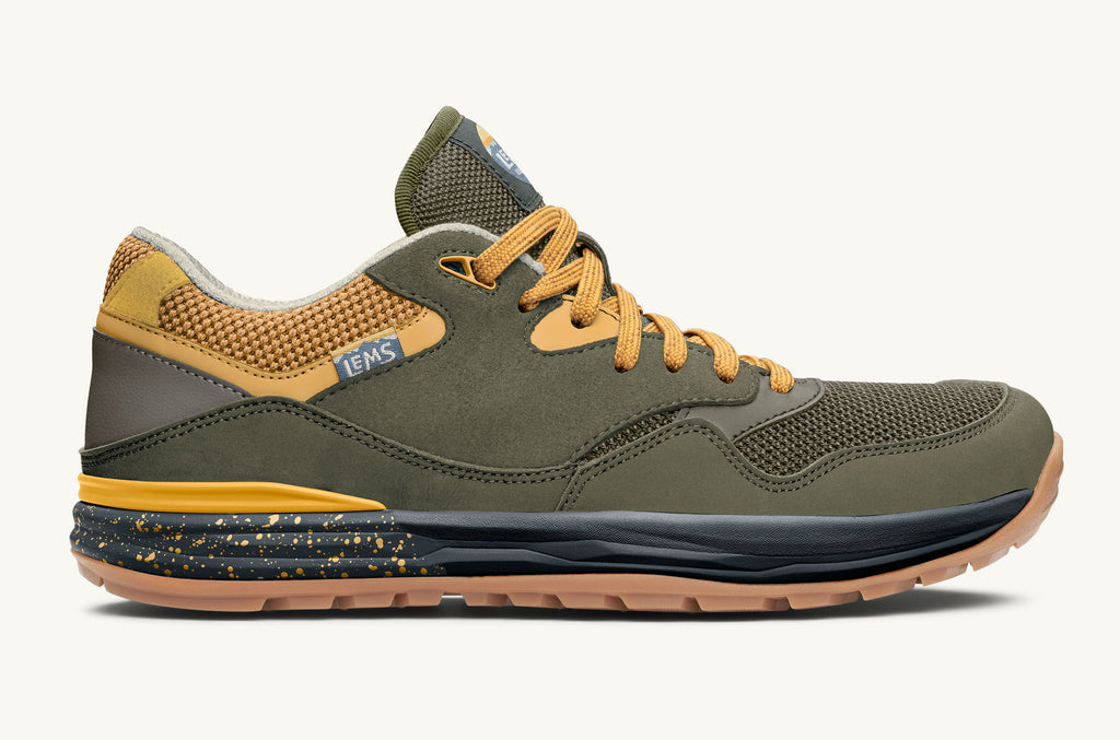 Lems Sneakers Men's Trailhead Olive Yellow | LEX4663ZW