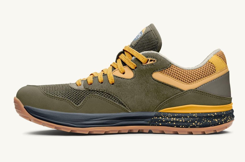 Lems Sneakers Men's Trailhead Olive Yellow | LEX4663ZW