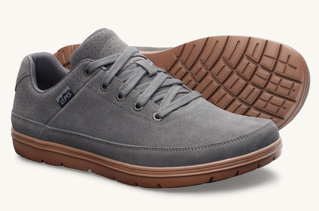 Lems Suede Shoes Men\'s Chillum Grey | PLZ8841DI