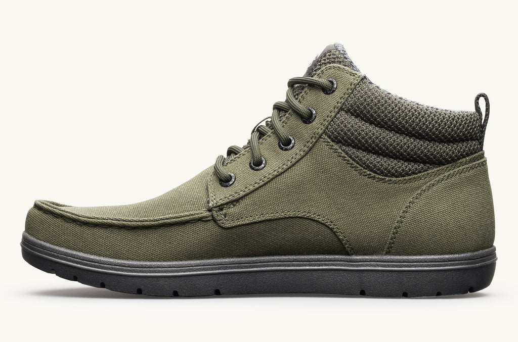 Lems Vegan Boots Men's Boulder Green | AGQ4498WC