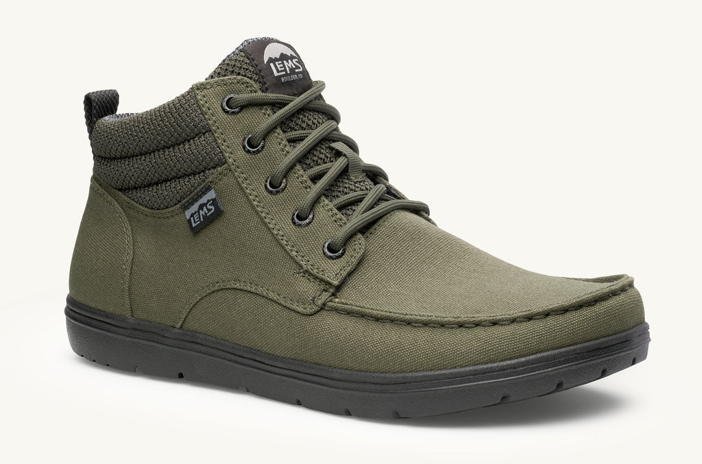 Lems Vegan Boots Men's Boulder Green | AGQ4498WC