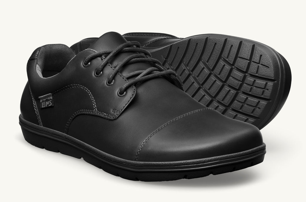 Lems Dress Shoes Men's Nine2Five Black | UTK2279BL