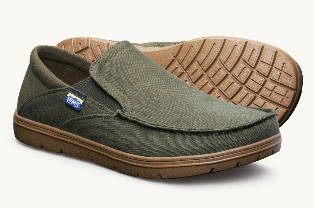 Lems Slip On Shoes Men's Drifter Olive | JQB6855AE