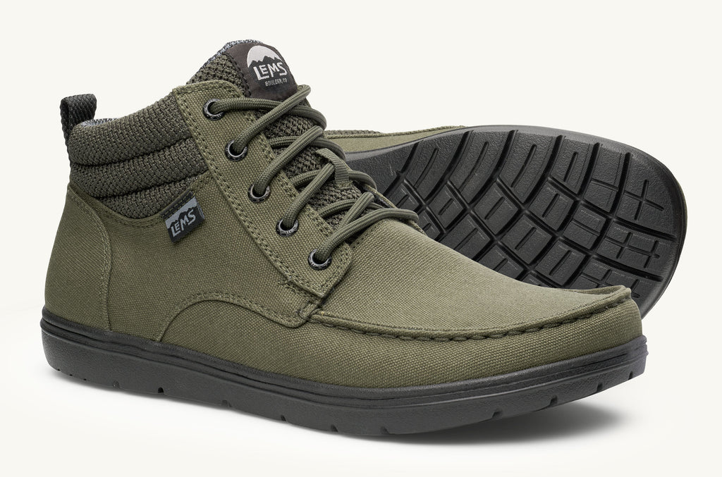 Lems Vegan Boots Men's Boulder Green | AGQ4498WC